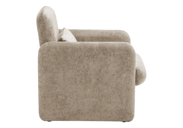 Alt view image 4 of 6 - Accent Chair, Inchh Upholstered Living Brown Fabric, Brown, Plywood, Chairs Accent Seating