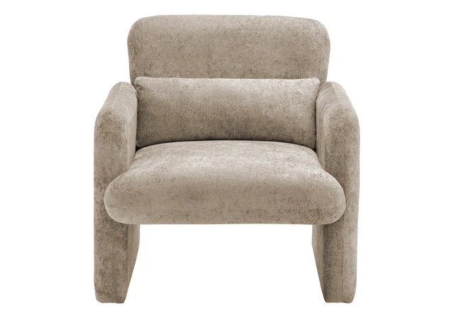 Alt view image 6 of 6 - Accent Chair, Inchh Upholstered Living Brown Fabric, Brown, Plywood, Chairs Accent Seating