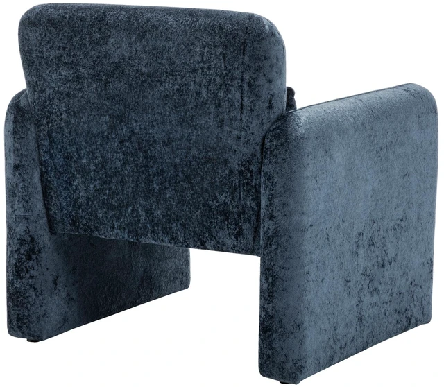 Alt view image 5 of 6 - Accent Chair, Inchh Upholstered Living, Blue, Plywood, Chairs Accent Seating