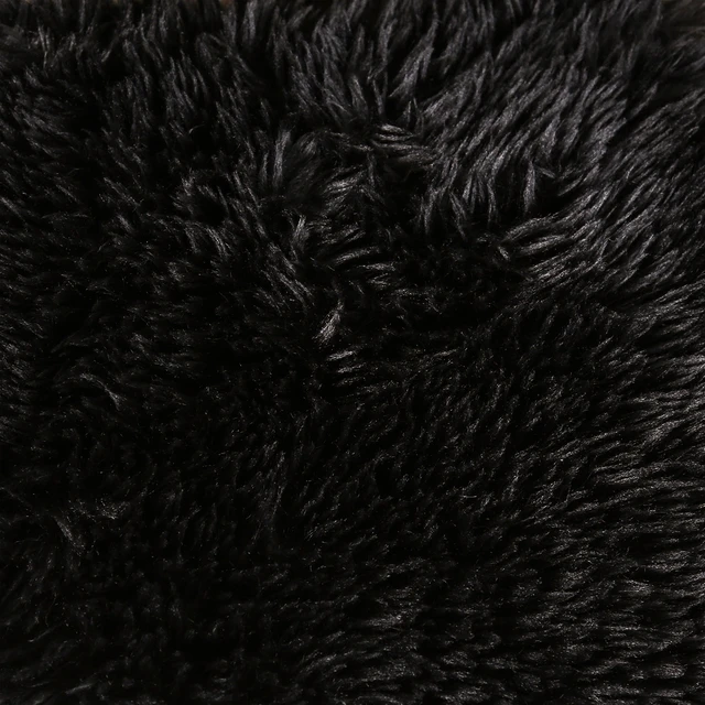 Alt view image 6 of 7 - 1 pc Corner Wedge Only High Density Compressed Foam Faux Fur Color Living, Black, Chairs Accent Seating
