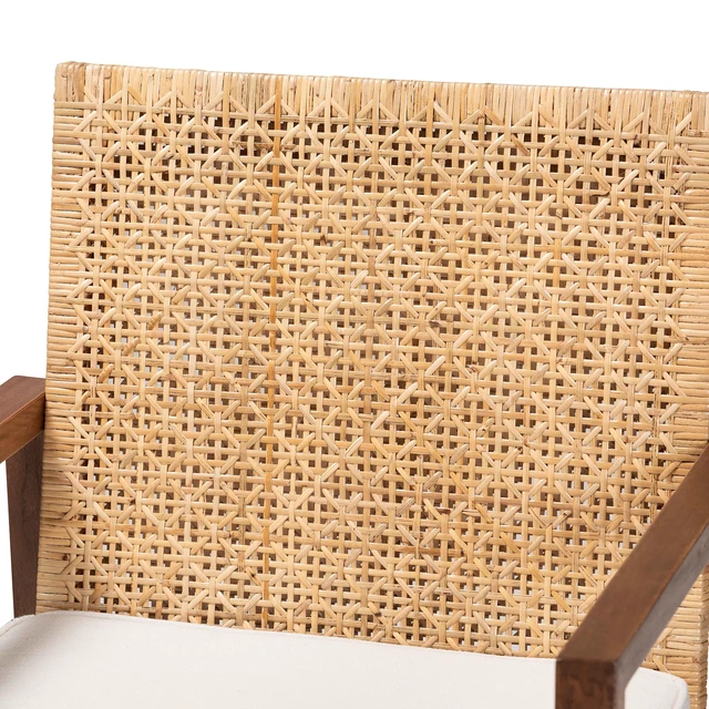 Alt view image 5 of 7 - Bohemian Honey Rattan and Arm Chair, Acacia Wood, Chairs Accent Seating