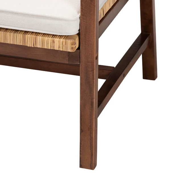 Alt view image 6 of 7 - Bohemian Honey Rattan and Arm Chair, Acacia Wood, Chairs Accent Seating