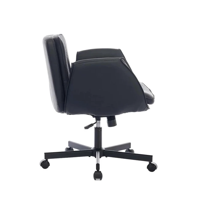 Alt view image 6 of 7 - Pet Leather Swivel Desk Chair, 5 Level Adjustable Armrest Extra Wide Seat Chair Water and Scratch Resistant Ergonomic