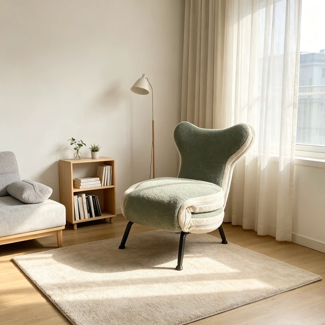 Alt view image 4 of 7 - Functional Foldable Lazy Sofa Chair, Made Teddy Velvet Fabric Purpose Suitable for Both Indoor and Outdoor Use Easy