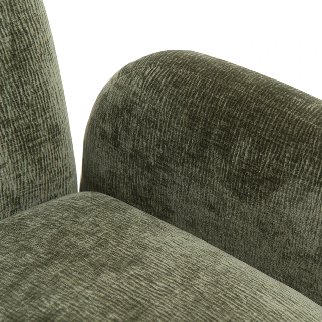 Alt view image 5 of 6 - 360° Swivel Chair Accent Chair 32.48 Inch Chenille Fabric Upholstered Sofa, Suitable for Living Study Leisure Area
