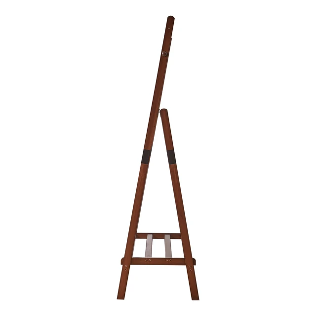 Alt view image 7 of 7 - Heavy Duty Solid Freestanding Clothes Rack, ×17.72 ×62.4 Shaped Garment Hanger Stand with Bottom Storage Shelf and Side