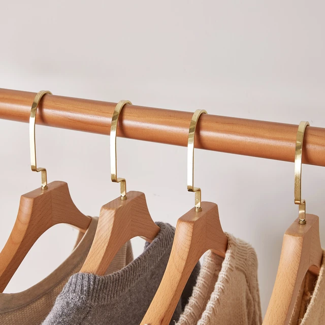 Alt view image 7 of 7 - Heavy Duty Solid Freestanding Clothes Rack, ×17.72 ×62.4 Shaped Garment Hanger Stand with Bottom Storage Shelf and Side