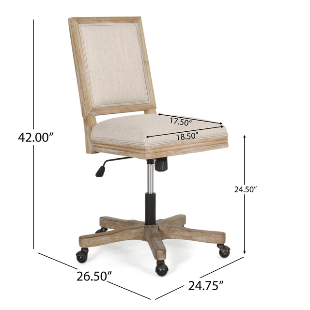 Alt view image 5 of 7 - Swivel and Lift Chair, Beige Natural, Fabric, Display Shelving Etageres