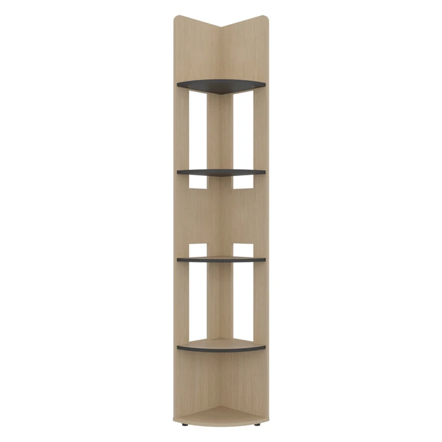 Alt view image 5 of 7 - Cartagena and Corner Bookcase with Storage Shelving Display, Wenge, Particle Board, Display Shelving Etageres