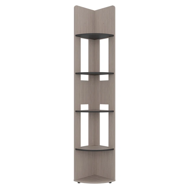 Alt view image 5 of 7 - Positano and Corner Bookcase with Storage Shelving Display, Wenge, Particle Board, Display Shelving Etageres