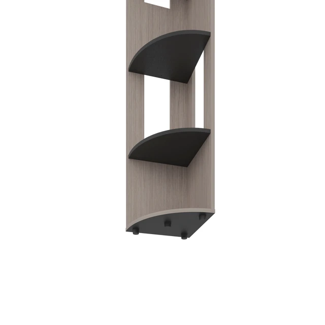 Alt view image 6 of 7 - Positano and Corner Bookcase with Storage Shelving Display, Wenge, Particle Board, Display Shelving Etageres
