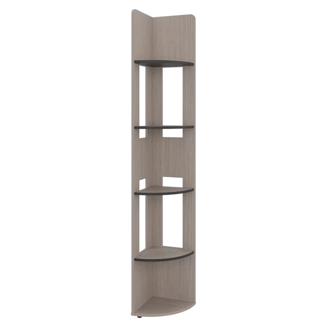 Alt view image 4 of 7 - Positano and Corner Bookcase with Storage Shelving Display, Wenge, Particle Board, Display Shelving Etageres