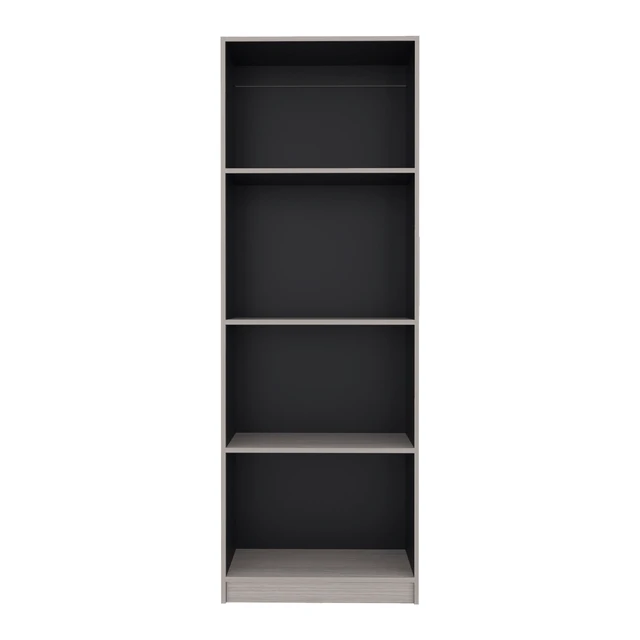 Alt view image 5 of 7 - Positano 4 Shelf Storage Bookshelf, Wenge, Particle Board, Display Shelving Etageres
