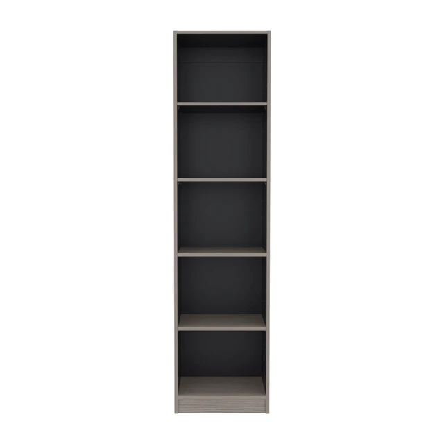Alt view image 5 of 7 - Positano 5 Shelf Storage Bookshelf, Wenge, Particle Board, Display Shelving Etageres