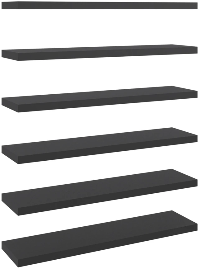 Alt view image 7 of 7 - Inchx 10 Inch Floating Wall Shelf, Wall-Mounted Display Ledge for Living Storage, Wenge, Particle Board, Display