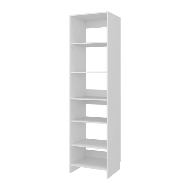 Alt view image 2 of 7 - Sedona Standing Closet Organizer with Shelves, Storage System, White, Particle Board, Display Shelving Etageres