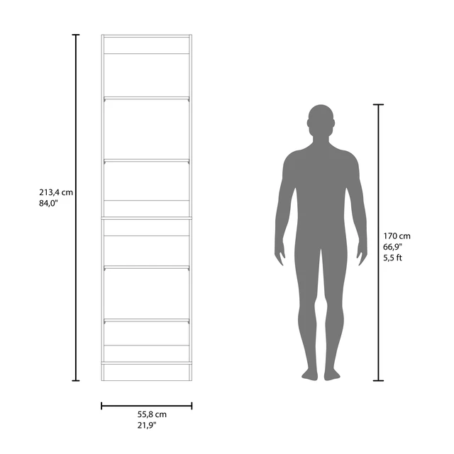 Alt view image 4 of 7 - Sedona Standing Closet Organizer with Shelves, Storage System, White, Particle Board, Display Shelving Etageres