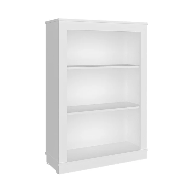 Alt view image 2 of 7 - Bookcase with Shelves, Storage Bookshelf, White, Particle Board, Display Shelving Etageres