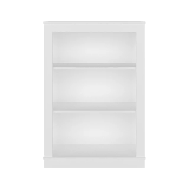 Alt view image 3 of 7 - Bookcase with Shelves, Storage Bookshelf, White, Particle Board, Display Shelving Etageres