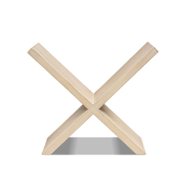 Alt view image 5 of 7 - 9 Inch Tall Shaped Display Shelf, Reclaimed, White, Wood, Display Shelving Etageres