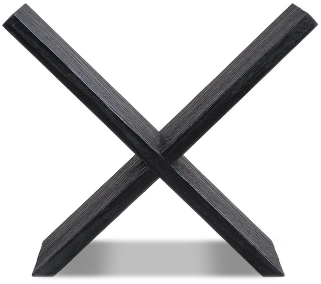 Main image of 9 Inch Tall Shaped Display Shelf, Reclaimed, Matte Black, Wood, Display Shelving Etageres