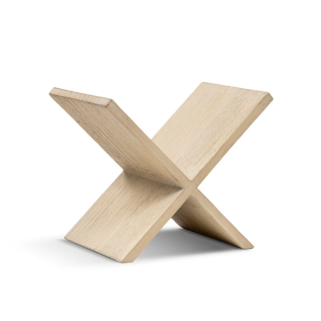 Alt view image 6 of 7 - 9 Inch Tall Shaped Display Shelf, Reclaimed, White, Wood, Display Shelving Etageres