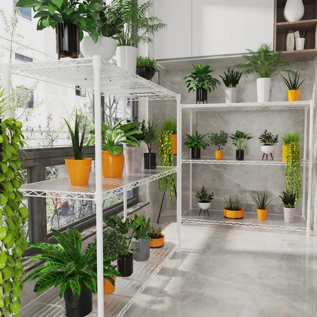 Alt view image 2 of 7 - 3 Tier Wire Shelving Unit, Nsf Height Adjustable Metal Storage Shelves Heavy Duty Storage Wire Rack Metal Shelves