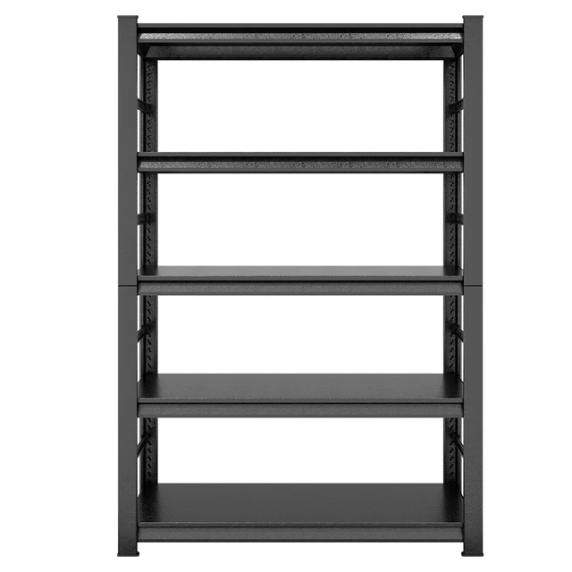 Alt view image 3 of 7 - Storage Shelves 5 Tier Heavy Duty Metal Shelving Unit Adjustable Shelving Units and Storage Rack Kitchen Shelf, Black