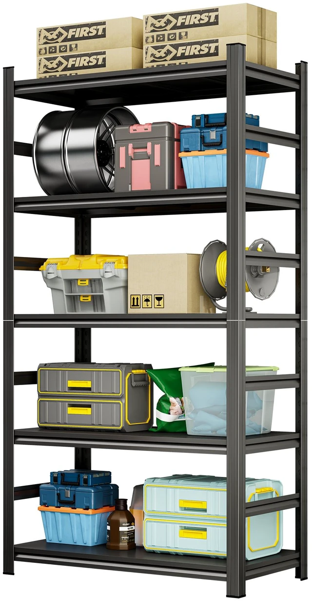 Main image of 87 Inch Heavy Duty Storage Rack, Five Layer Adjustable Metal Shelf Suitable for Tool Supermarkets Etc Requiring