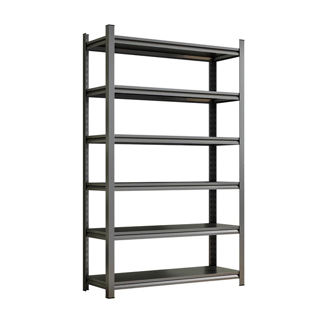 Alt view image 2 of 7 - 6 Tier Storage Shelving Unit, Height Adjustable Metal Storage Rack 2400 LBS Weight Capacity Suitable for Supermarket