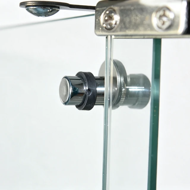 Alt view image 7 of 7 - Framed Glass Display Cabinet, Lockable Double Tempered Glass Doors with Adjustable Shelves Standing Collectible