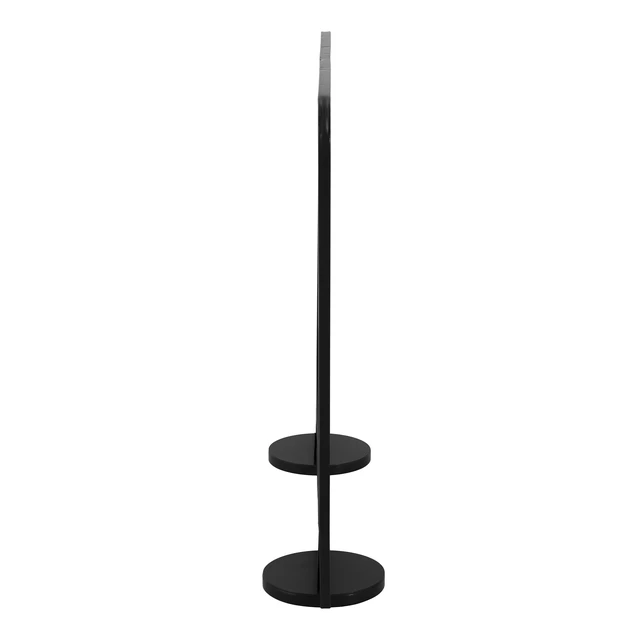 Alt view image 5 of 7 - Freestanding Single Panel Black Metal Fireplace Screen, Heavy Duty Iron Mesh Spark Guard for Indoor Burning Fireplaces