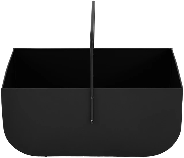 Alt view image 6 of 7 - 3 Piece Fireplace Accessory Set with Log Rack, Firewood Storage Bucket and Fireplace Tools for Hearth, Black, Iron
