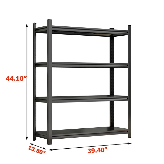Alt view image 2 of 7 - Layer Metal Storage Rack, Shelves Adjustable Height Partition Suitable for Living Kitchen Supermarket Requires Assembly