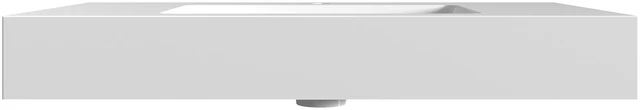 Alt view image 7 of 7 - 36, Integrated Solid Surface Basin Without Drain and Faucet Color, Glossy White, Solid Surface, Sinks