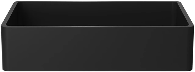 Alt view image 6 of 7 - 19.68 Inch Vessel Rectangular Sink, Black, Concrete, Sinks