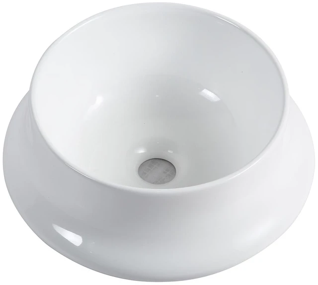 Main image of Vessel Sink Basin in Ceramic, White, Vanities