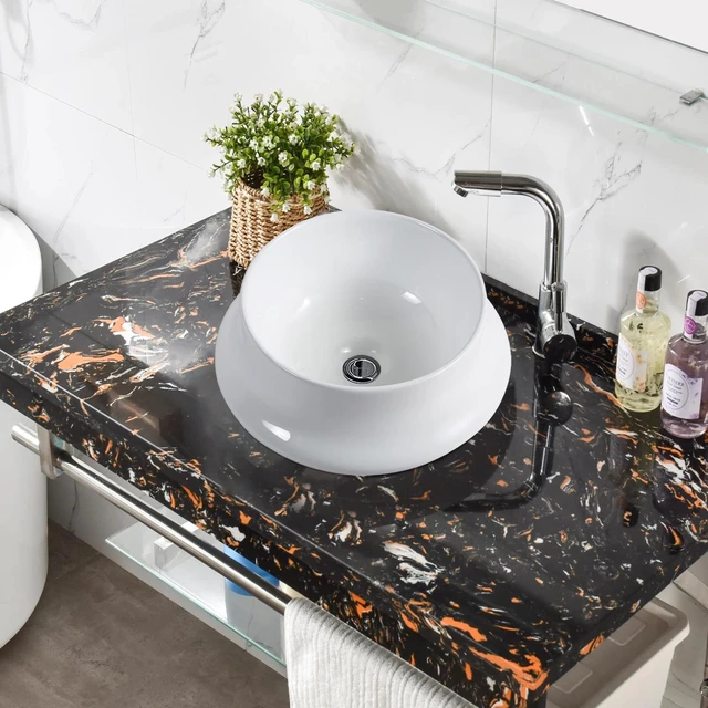 Alt view image 3 of 7 - Vessel Sink Basin in Ceramic, White, Vanities