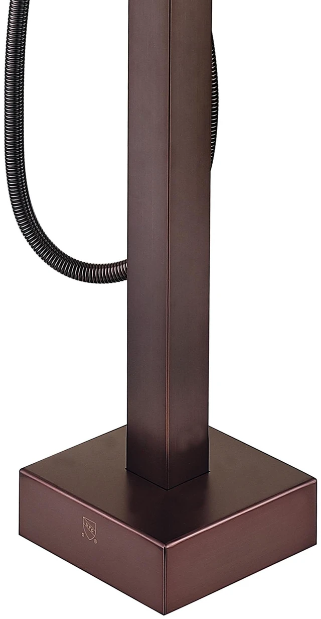 Alt view image 6 of 7 - Freestanding Bathtub Faucet with Hand Shower, Oil-Rubbed Bronze, Metal, Freestanding Tub Faucets