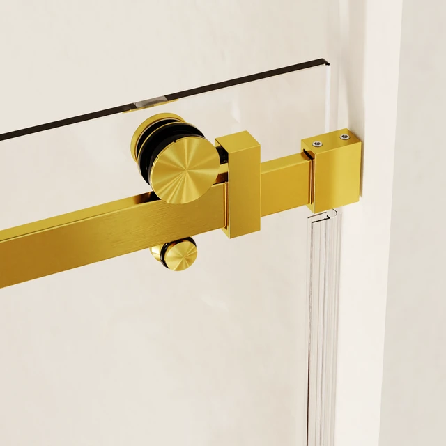 Alt view image 3 of 6 - 46 to 48 Inch 76 Inch Frameless Single Sliding Shower Doors, Sliding Shower Door 16 8 mm SGCC Tempered Glass