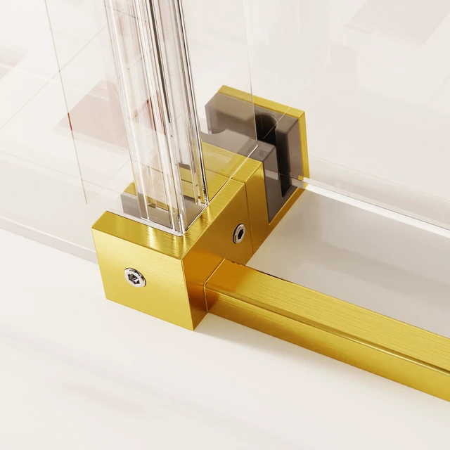 Alt view image 5 of 6 - 46 to 48 Inch 76 Inch Frameless Single Sliding Shower Doors, Sliding Shower Door 16 8 mm SGCC Tempered Glass