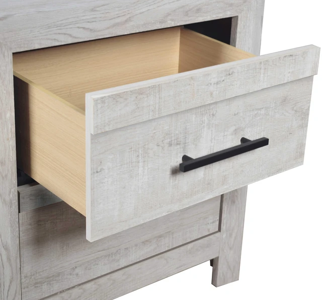 Alt view image 4 of 5 - 2 Drawer Nightstand Made with in Same Inventory, Natural, Wood