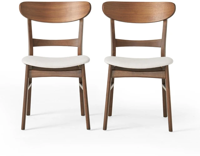 Alt view image 2 of 7 - Dining Chair, Light Beige, Fabric, Seating for Dining