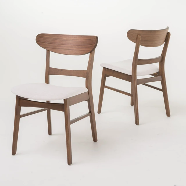Alt view image 6 of 7 - Dining Chair, Light Beige, Fabric, Seating for Dining
