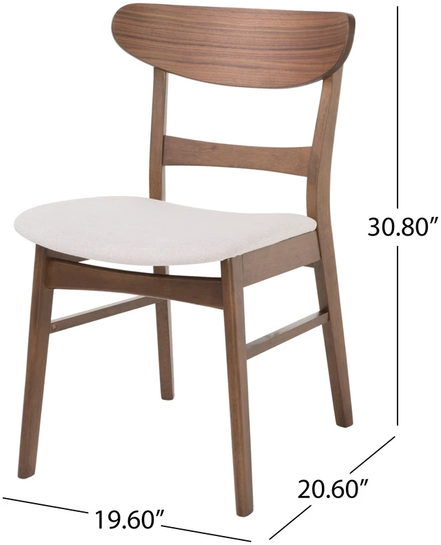 Alt view image 4 of 7 - Dining Chair, Light Beige, Fabric, Seating for Dining