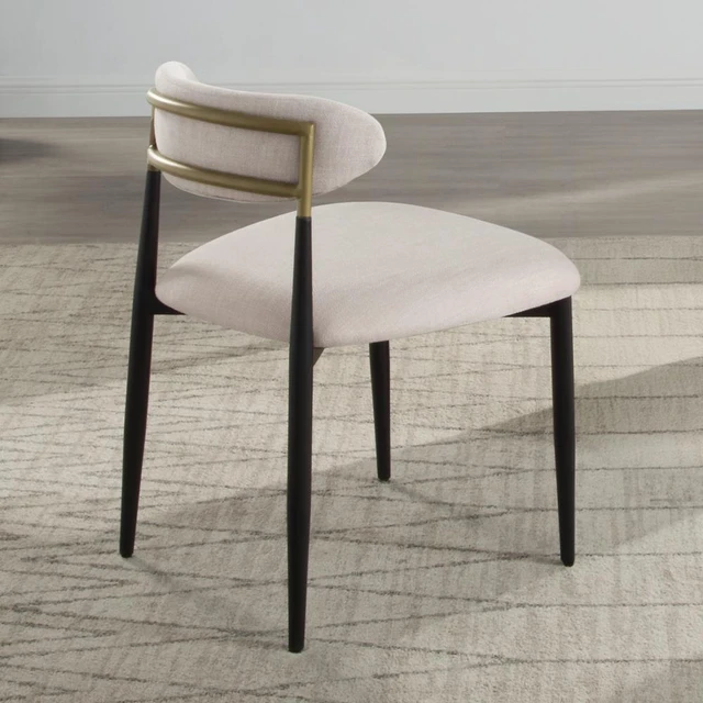 Main image of Kalea Upholstered Side Chair Set, Beige, Seating for Dining