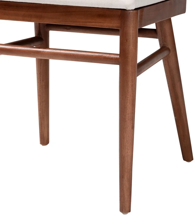 Alt view image 6 of 7 - Bohemian Finished and Seagrass Dining Chair, Brown White, Acacia Wood, Seating for Dining