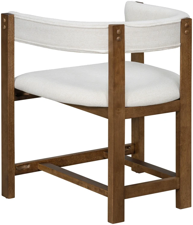 Alt view image 7 of 7 - Dining Arm Chair Set, Beige, Polyester Blend, Seating for Dining