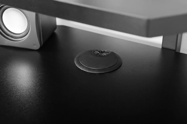 Alt view image 2 of 7 - 48 Inch Gaming Computer Desk with Removable Monitor Stand, Shaped Large Gamer Workstation pc Table with Cup Holder