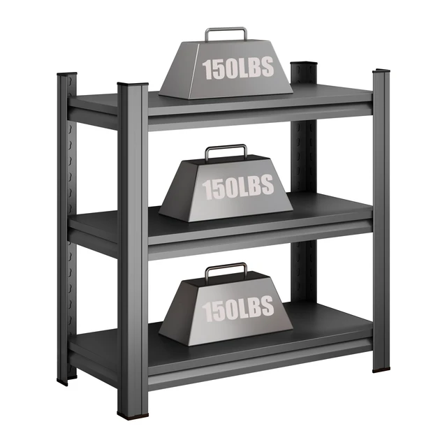 Alt view image 5 of 7 - 3 Tier Metal Storage Organizer Shelf, Use 5 to 10 Gallon Fish Tank Stand and Small Reptile Cage Rack for and 19.70 Inch